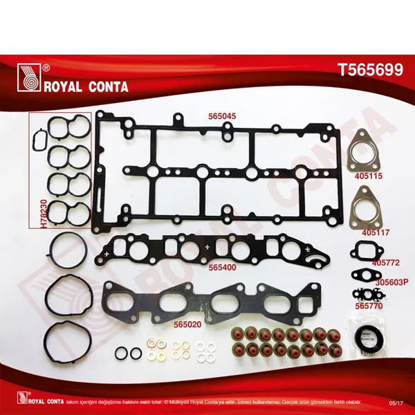 71754668 Üst Takım Contası (Skt Keçeli+Reinz Subap Lastik) | T565699 ROYAL