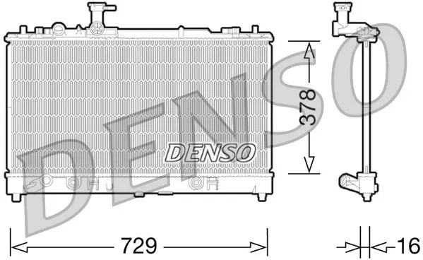L33215200E Su Radyatörü Mazda 6 | DRM44026 DENSO