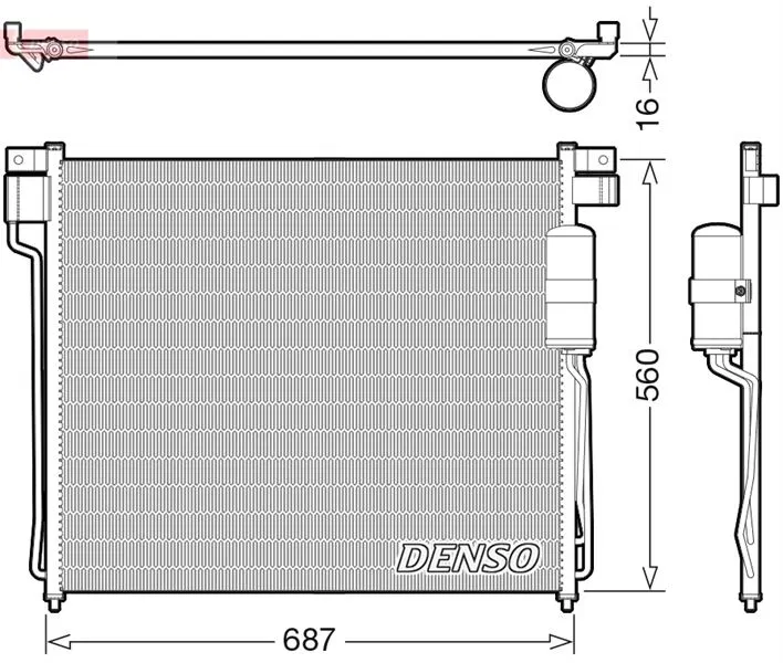 92100EB01A Klima Radyatörü | DCN46037 DENSO
