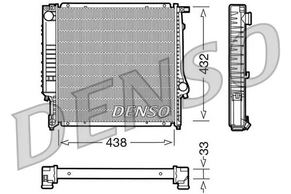 17111712850 RADİATOR. Engine Cooling BMW 3 (E30) (82-94) | DRM05022 DENSO