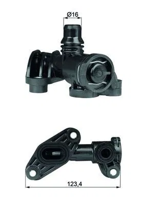 17107558267 Termostat BMW X6 E71 E72 | TO6.93 MAHLE