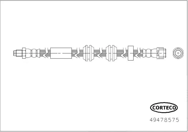 2534200148 Fren Hortumu Mercedes-Benz E-Class | 49478575 CORTECO