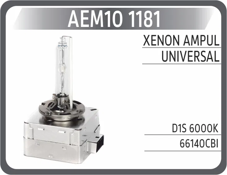 66140CBI85415WH Xenon Ampul D1S 6000K | 1181 AEM