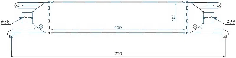 51785221 Turbo Radyatörü (Intercooler) Linea 1.3JTD | IFI509050 ORIS