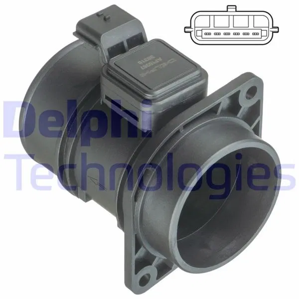 8200280060 Hava Kütle Ölçer (Debimetre) Nissan Interstar DCI 06-, Primastar 2.0 DCI 06-, Qashqai 1.5 DCI 07-13, Renault Kangoo 1.5 DCI 08-, Megane I | AF10367-12B1 DELPHI