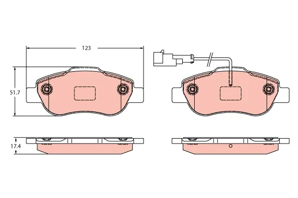 1778384 Disk Balata Ford KA | GDB2415 TRW