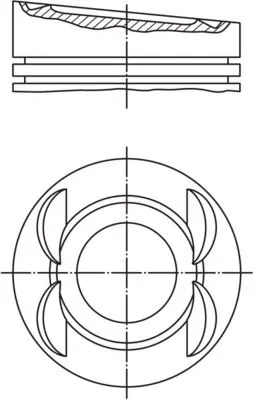 022107065AB Piston | 0280500 MAHLE