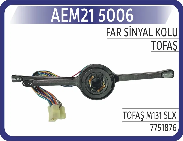 7751876 Sinyal+Silecek Kolu M131 Slx (3 DEVRE) | 5006 AEM