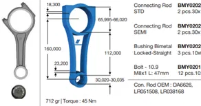 LR038168 Piston Kolu 30PIM 306DT Discovery 4 L319 09-18 | 0202 BMY