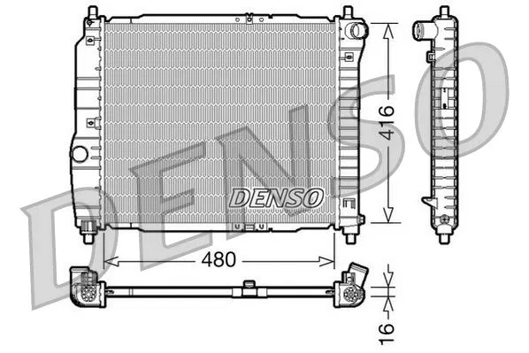 96443475 Su Radyatörü Daewoo Kalos | DRM15003 DENSO