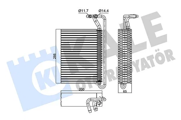 64119135744 Evaporator BMW E46 E83 | 350115 KALE