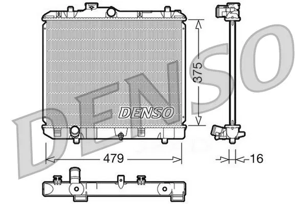 1770073KA0 RADİATOR. Engine Cooling Suzuki Splash (08-) | DRM47004 DENSO