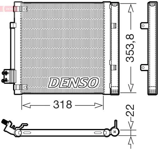 600761300B Klima Radyatörü | DCN99082 DENSO