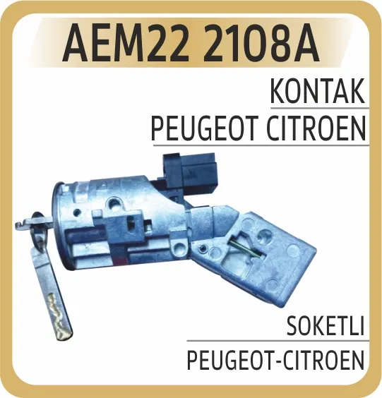 4162.PT Kontak Anahtarı PEUGEOT-CITROEN Soketli | 2108A AEM