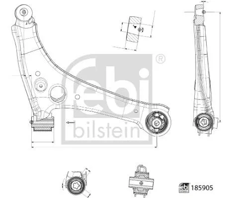 9103302600 Salıncak Mercedes | 185905 FEBI