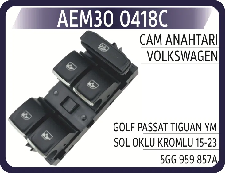 5GG959857A Cam Anahtarı VW Golf Passat Tiguan Ym Sol Oklu Kro | 0418C AEM