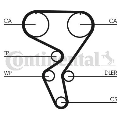 90410224 Triger Kayısı 141 Dis ( Opel Astra F 2.0 16V 91-92 ) | CT724 CONTINENTAL