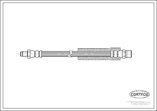 34321159890 Fren Hortumu Arka BMW E30 E60 E61 E63 E64 E65 E66 | 19018507 CORTECO