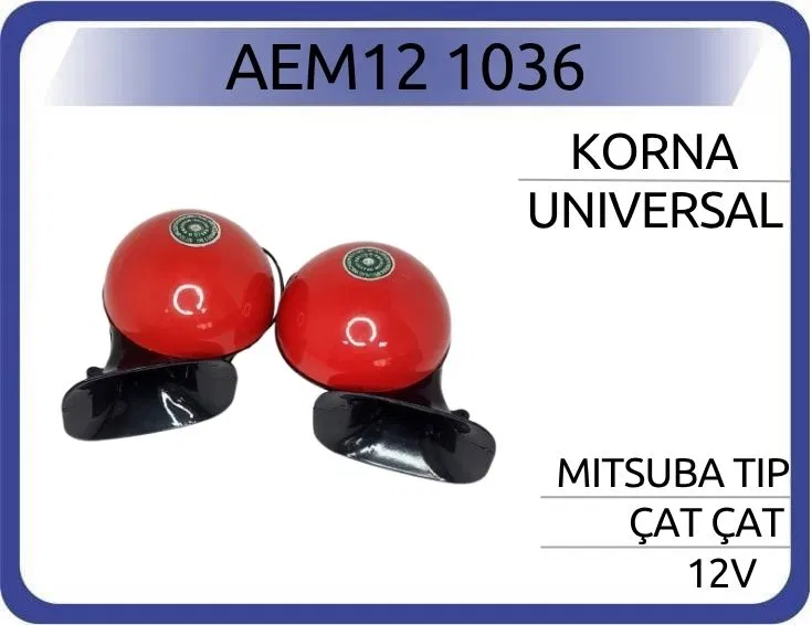 Korna 12V Çat Mitsuba Tip | AEM12-1036 AEM