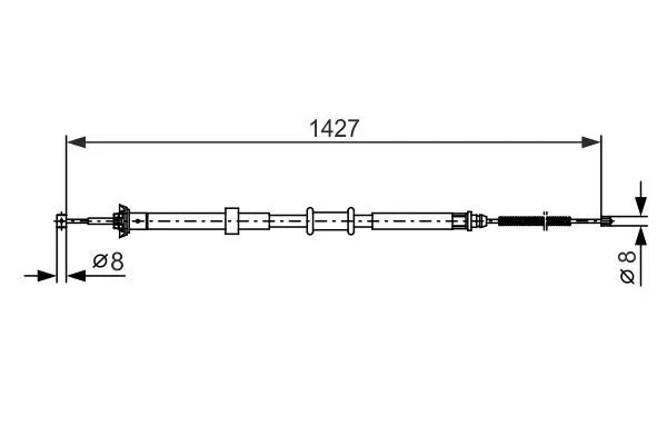 51900393 Tel El Fren Fiat Panda | 1987482392 BOSCH