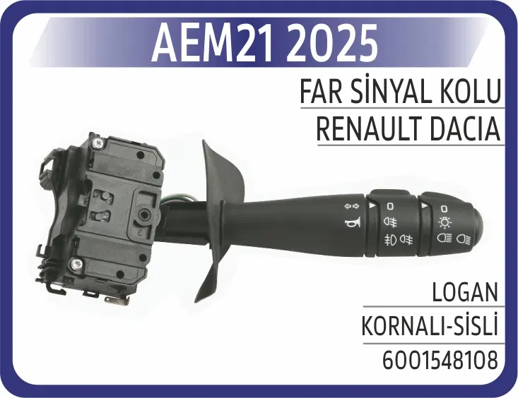 6001548108 Far Korna Kolu Sisli Renault Clio SYMBOL-DACIA Log | 2025 AEM