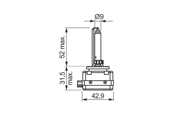 N000000005042 Xenon Ampul D3S 35W Eco Hid PK32D-5 Mercedes Hyun | 1987302853 BOSCH