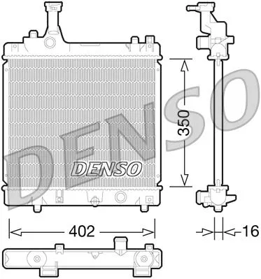 214004A00D Su Radyatörü | DRM47026 DENSO