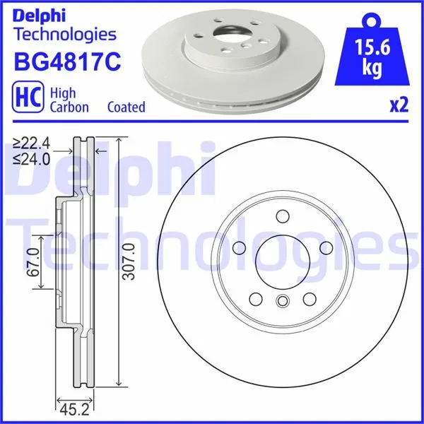 34116799351 Fren Diski | BG4817C DELPHI