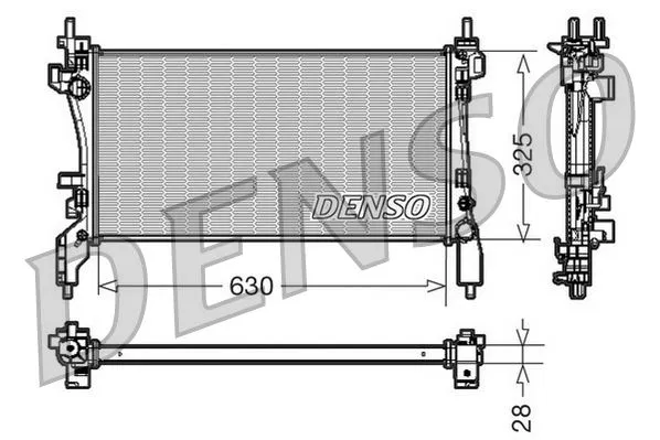 51790636 Su Radyatörü Fiat Fiorino Box | DRM09173 DENSO