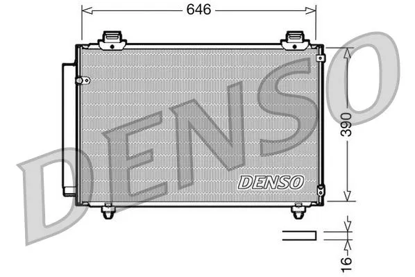 884500F100 Klima Radyatörü Toyota Avensis | DCN50035 DENSO