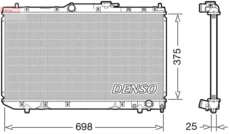 164000B030 Su Radyatörü | DRM50116 DENSO