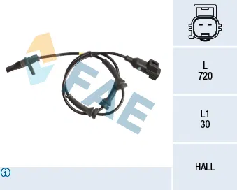 LR024203 ABS Sensoru Arka Land Rover Range Rover Evoque L53 | 78212 FAE