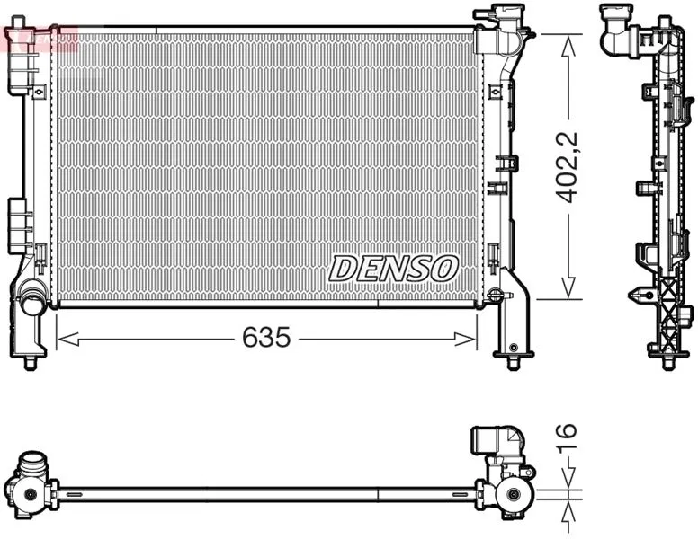 25310E6100 Thermal Radiator | DRM43012 DENSO