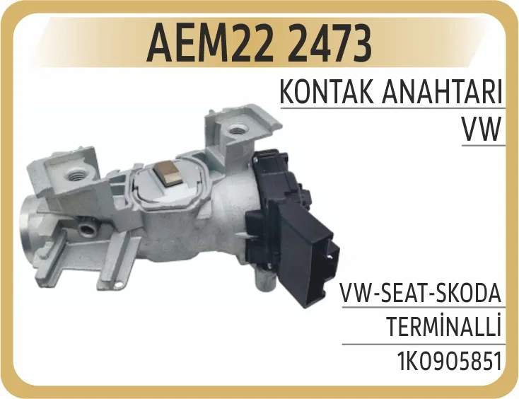 1K0905851 Kontak Anahtarı VW-Seat-Skoda Terminalli | 2473 AEM