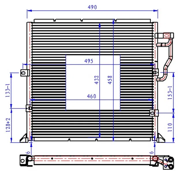 64538373004 Klima Radyatörü BMW E36 | CBM105016 ORIS