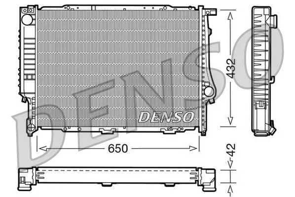 17112242138 Su Radyatörü BMW 5 | DRM05055 DENSO