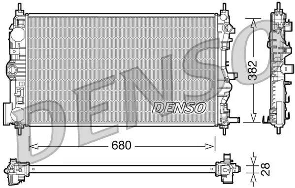 13267666 Su Radyatörü | DRM15005 DENSO