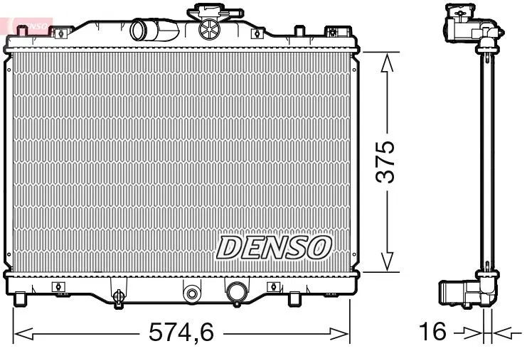 PEHH15200 Su Radyatörü | DRM44043 DENSO