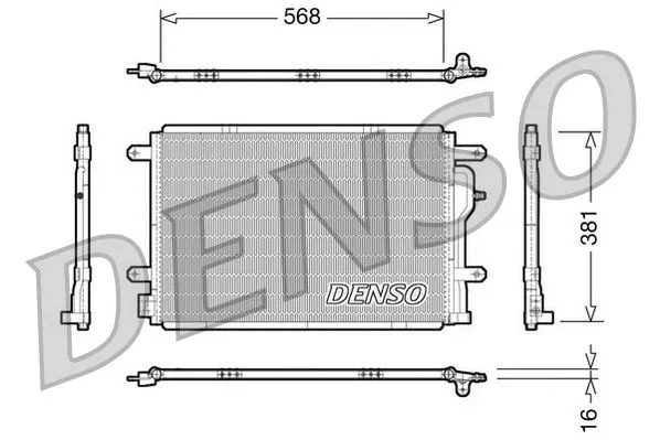 4Z7260403B Klima Radyatörü | DCN02004 DENSO