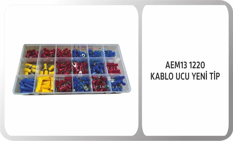1220 Kablo Ucu Set Yeni Tip (300 Adet) | AEM