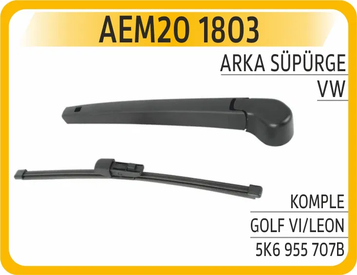5K6955707B Arka Süpürge Komple VW Golf VI/LEON | 1803 AEM