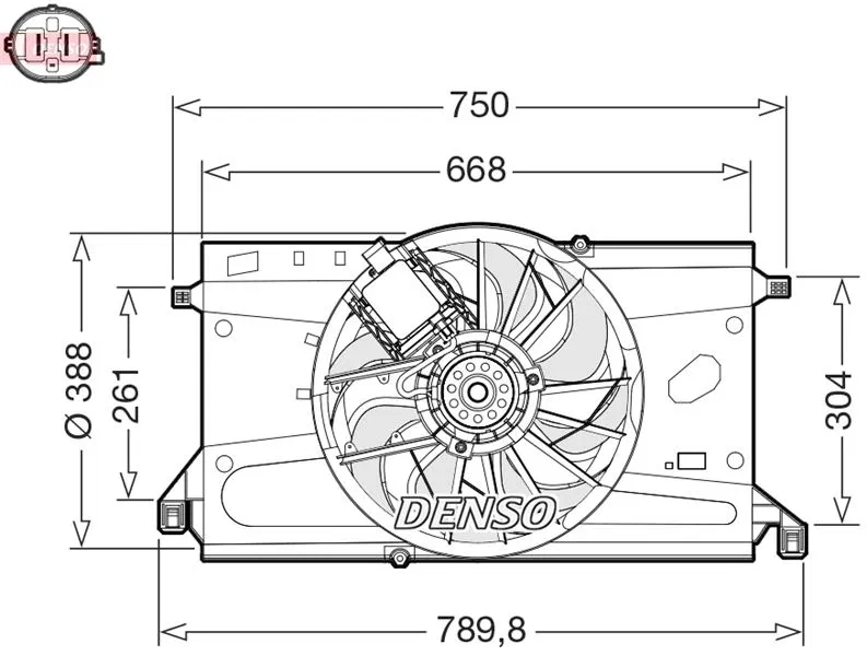 3M518C607EC Fan Motoru Ford Focus II | DER10011 DENSO