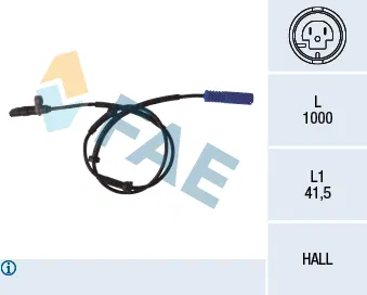 34526756377 Tekerlek Hiz Sensörü - ABS BMW 5 | 78076 FAE