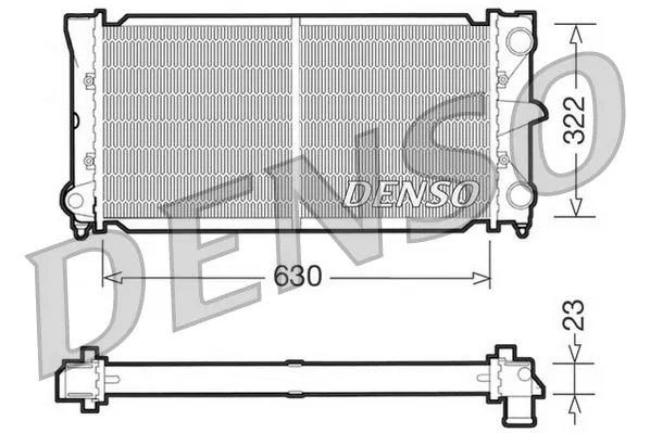 353121253E Su Radyatörü VW Passat | DRM32025 DENSO
