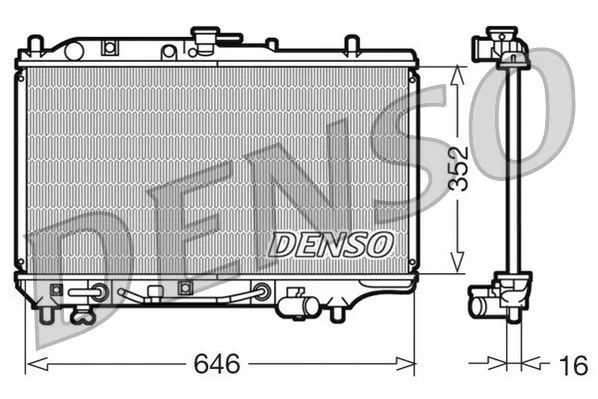 B55715200B Su Radyatörü | DRM44005 DENSO
