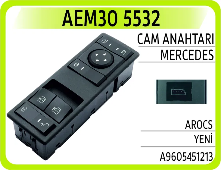 A9605451213 Cam Anahtarı Mercedes Arocs Yeni | 5532 AEM