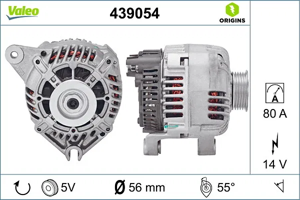 5701.A6 Alternatör 14V/80A Peugeot P106-Citroen Saxo-Ax | 439054 VALEO