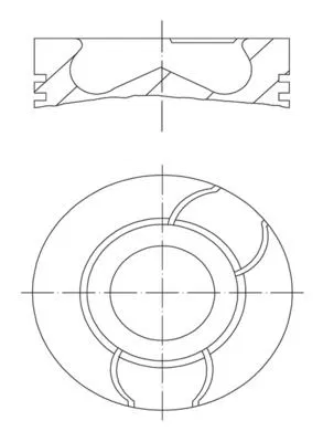 Piston Complete (76)MM Renault | 021PI00124010 MAHLE
