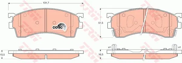 BJYL3328Z Disk Balata | GDB3209 TRW