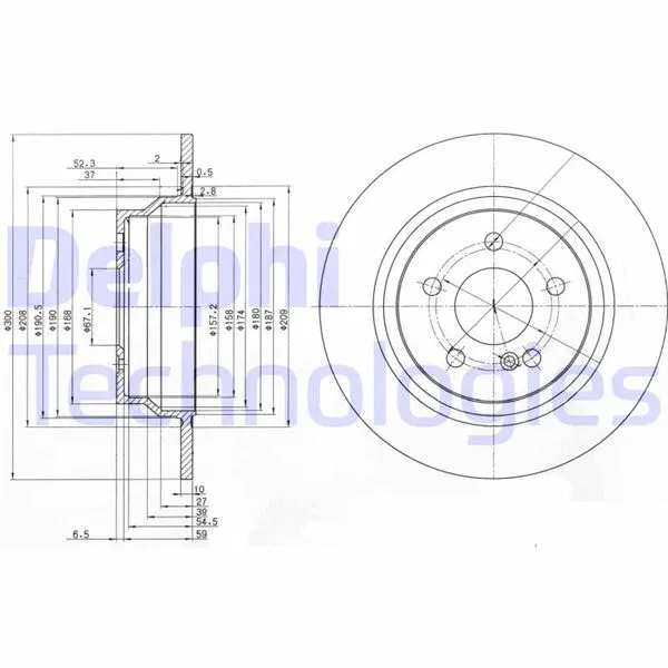 0004231012 Fren Diski | BG3757 DELPHI